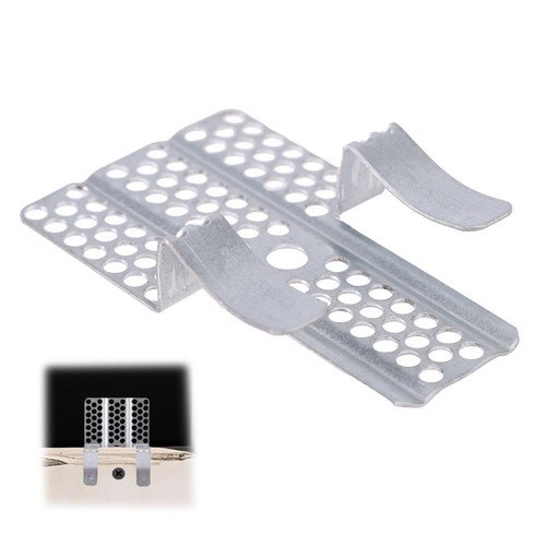 12pcs Drywall Repair Clips, Heavy-Duty Steel Drywall Repair Clips with 24cps Screws Wall Hole Patch Kit for Wood Steel Studs (Sliver)