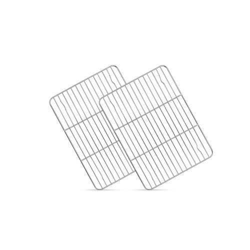 Homikit 2 Pcs Cooling Rack, 9.7 x 7.5 Inch Stainless Steel Wire Rack