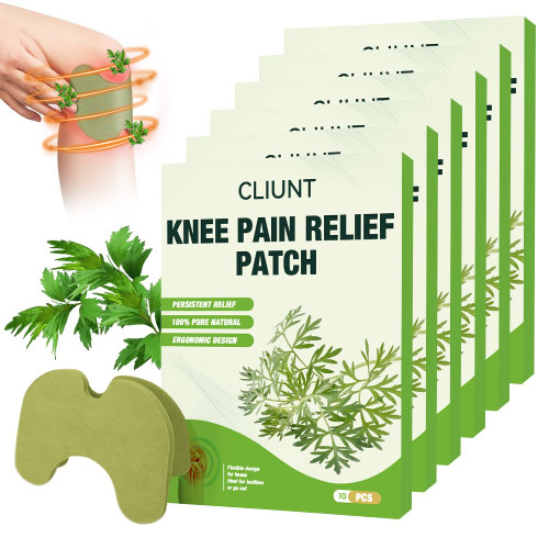 CLIUNT 60pcs Pain Relief Patches, Knee Pain Relief Patches, Knee Patches for Pain Relief for Arthritis, Relieves Muscle Soreness in Knee, Neck, Shoulder