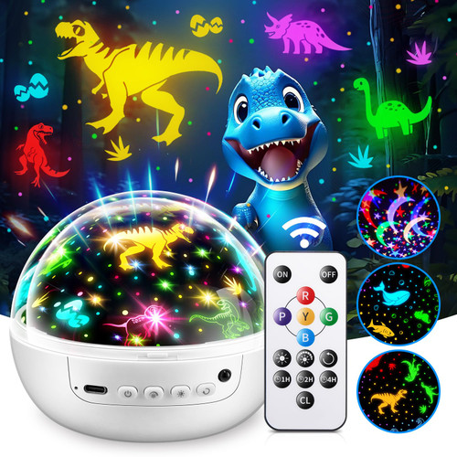 COOLNIGHT Baby Sensory Toys, 3HD Films 31 Colors, Sensory Light 360° Rotate