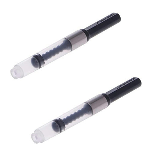 2Pcs Black Universal Fountain Pen Ink Converter Standard Push Piston Fill InkAbsorber Resistant and Deft Writing and Correction Supplies Pens and Refills