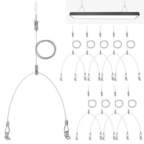 10 Pack Aquarium Ceiling Light Suspension Cable Kit