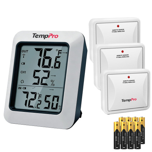 TempPro TempAir 500 FT Indoor Outdoor Thermometer Wireless with Sensor (3)