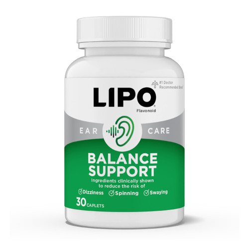 LIPO Balance Support Supplement for Dizziness & Vertigo, 30 Ct