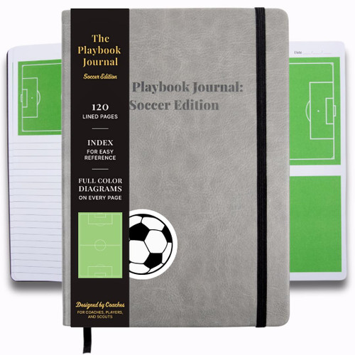 The Playbook Journal Soccer Notebook For Coaches and Players, Soccer Coach Journal With Field, Soccer Coaching Notebook For Soccer Training & Tactics Soccer Coach Gifts, Soccer Senior Night Gifts