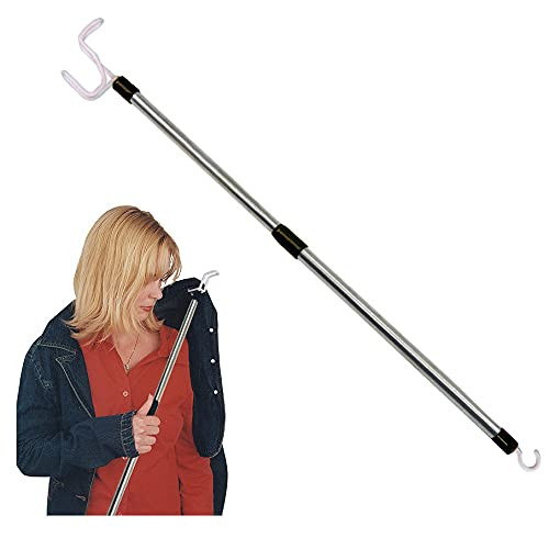 Adjustable Dressing Stick with Sock Aid, Zipper Puller for Seniors