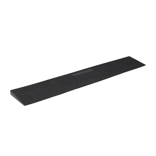 1" Rise Rubber Threshold Curb Ramp for Wheelchair Doorway Sidewalks