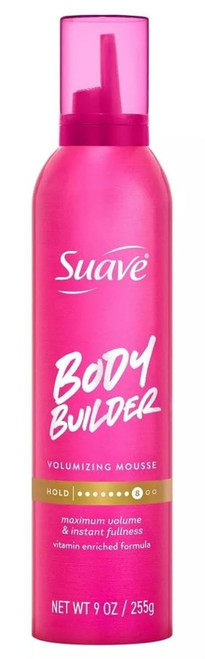 Suave Mousse Body Builder Volumizing 9 Ounce (Pack of 3)