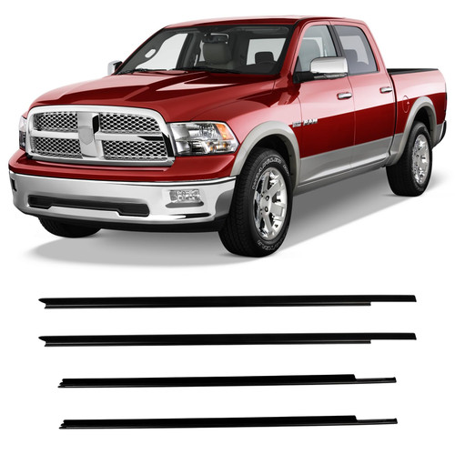 ECCPP Weather Stripping Window Trim fit for 2009-2021 for Dodge for Ram
