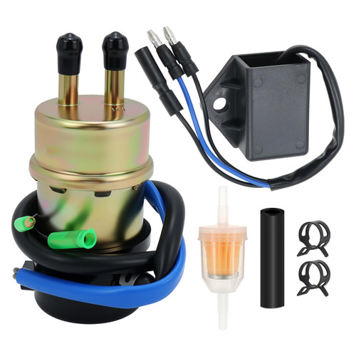 49040-1055 Electric Fuel Pump Fit for Kawasaki Mule 3000 3010 3020 2520 2500 2510 1000 with 27034-1053 Fuel Pump Cut Off Relay