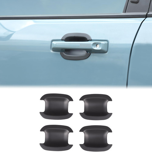 Aunginsy Exterior Door Handle Bowl Cover Trim Compatible with Ford Maverick 2022-2025 & Ford Bronco Sport 2021-2025 Outside Door Handle Cup Bowl Cover Scratch Protector Decorative Sticker Accessories