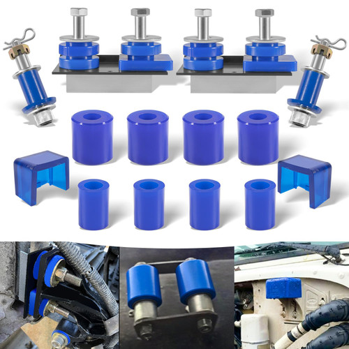 Fit for Peterbilt 379 378 377 Engine Hood Hinge Pivot Bolt Bushing Kit & Truck Hood Bumper Poly & Hoods Roller Bushings, 13-04154, 13-04164, 13-03593, 13-04391, 13-03510, 304005