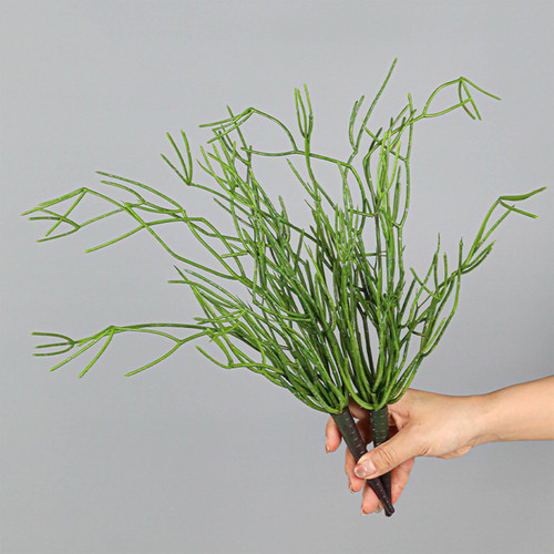2Pcs 19.68" Artificial Pencil Cactus Stem Fake Euphorbia Tirucalli Plants