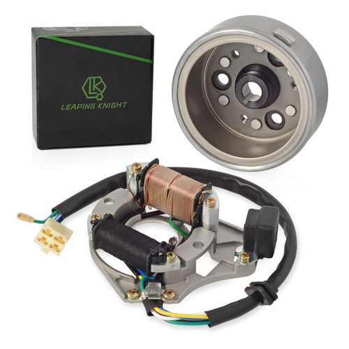 2 Coil Ignition Magneto Stator Flywheel Rotor Kit for 50cc 90cc 110cc 125cc
