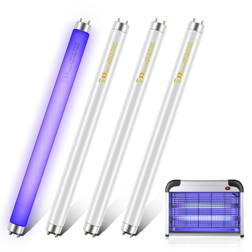 Qualirey 4 Pack T8 10W UV Replacement Bulbs Compatible with 20W Bug Zapper
