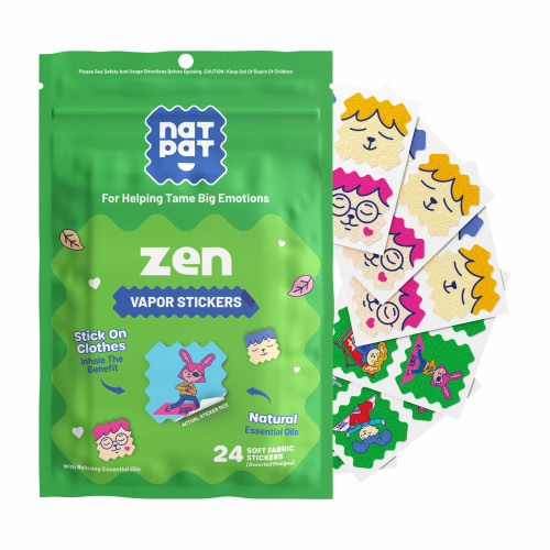 NATPAT Zen Patch Mood Calming Stickers for Kids, Chemical and Drug Free