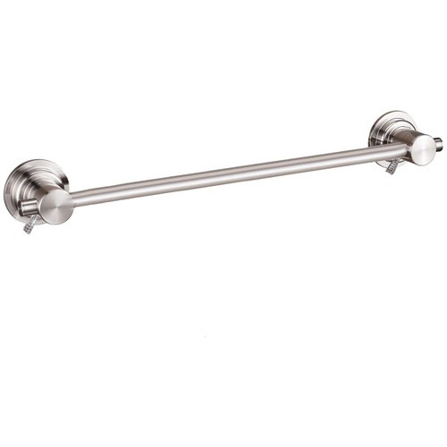 JiePai 24 inch Suction Cup Towel Bar,Towel Racks for Bath,Brushed Nickel