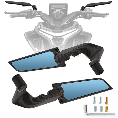 XINGWU Motorcycle Mirrors Adjustable Rotating Anti glare Rear View Mirror Stealth Wind Wing Side Mirror for Z900 Z400 Z650 1290 MT07 MT09 Super Duke 1290 200 390 690 790 Duke GSX Street Bike
