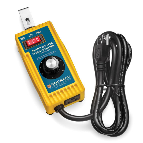 Rockler Router Speed Control - Yellow Router Speed Controller Provides Right Speed to Match the Router Bit – Set the Speed Controller Rate from 0 RPM to Full Speed – Reliable & Durable - Router Tools
