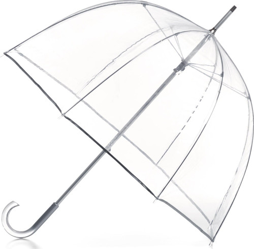 Totes Adult Bubble Umbrella with Dome Canopy and Lightweight Wind and Rain Protection