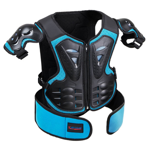 Kids Motocross Vest-Dirt Bike Gear for Cycling Skateboard ATV, Body Back Chest Shoulders Protection,Children Motorcycle Protector for Skating, Skiing