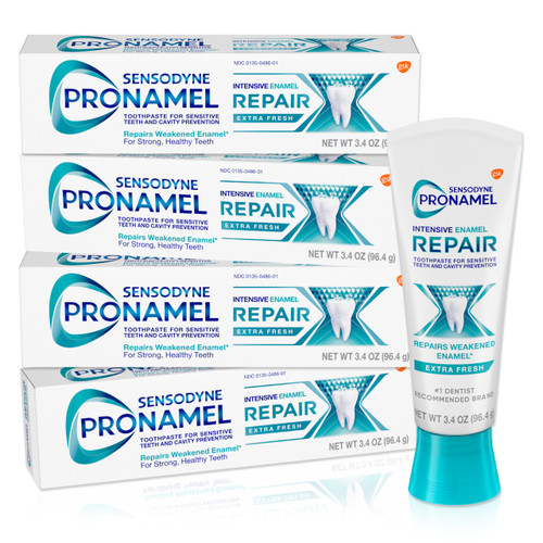 Sensodyne Pronamel Intensive Enamel Repair Extra Fresh Toothpaste,3.4 Oz x4