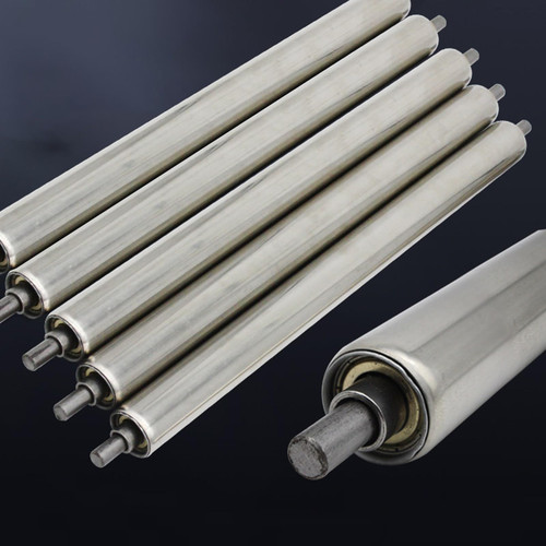 5 Pcs Replacement Conveyor Rollers for Warehouse System, 2 1.5 1 Inch Diameter Metal Tube Bearing Roller 50 48 40 36 32 30 28 24 20 18 16 15 14 13 10 12 10 8 Inch(Dia 1 1/2"/38mm,L 10in/254mm)
