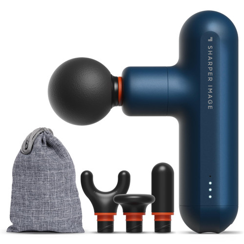 Sharper Image Powerboost Move Mini Percussion Massage Gun, Powerful & Quiet