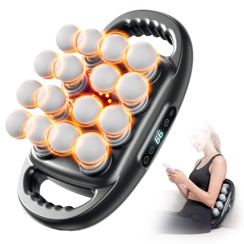 EDISTEC 16-Head Deep Tissue Massage Gun, 9 Modes, 99 Intensity Levels