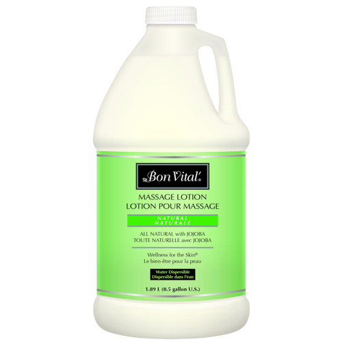 Bon Vital' Naturale Massage Lotion, 1/2 Gallon, All Natural for Bodywork