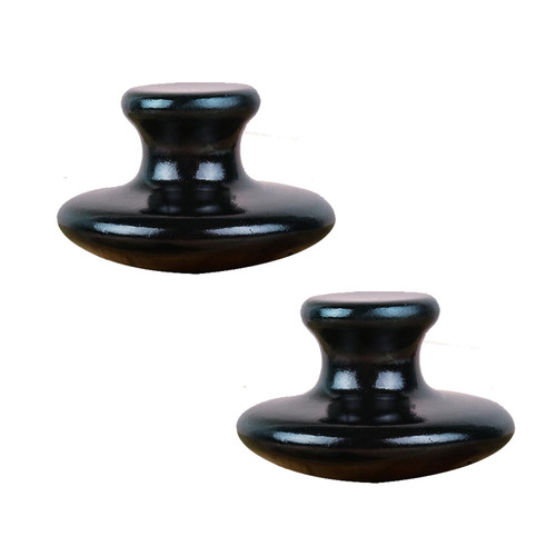 LLY Multifunctional Scraping Massage Tools. Natural Black sibin bian Stone. Beauty & Health Care,Relieve Wrinkles,Muscle and acupoint Massage (Mushroom Scraping Massager 2 Pack)