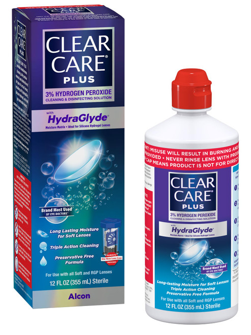 CLEAR CARE Plus Cleaning & Disinfecting Contact Lens Solution, 12 Oz 1 Pack
