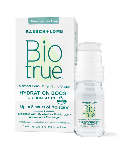 Biotrue Hydration Boost for Contacts, Lubricant Eye Drops, 0.33 Fl Oz