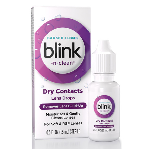 Blink-N-Clean Rewetting Drops for Soft & RGP Contact Lenses, 0.5 fl oz