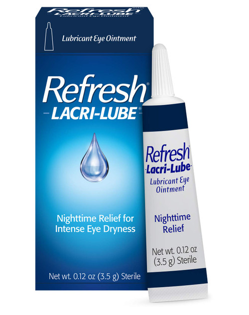 REFRESH LACRI-LUBE Lubricant Eye Ointment, 0.12 oz (3.5 g)