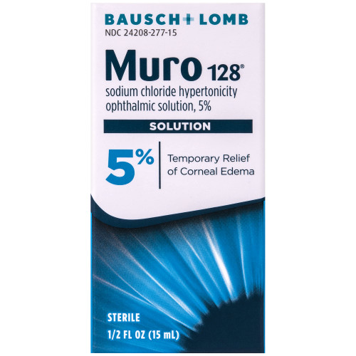 Muro 128, Sodium Chloride Ophthalmic Solution, 0.5 Oz, Eye Drops