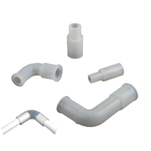1~5PCS Silicone Flexible Joints Hard Pipe Reducing Direct Elbow Soft Fittings Elastic Right Angle Joints Hose Water Connector(I.D 12mm,1 Piece)