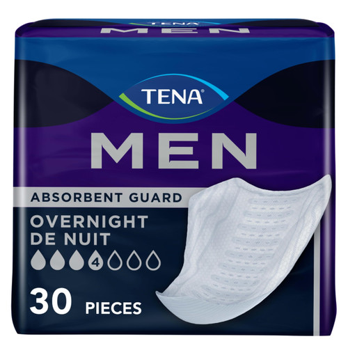 Tena Men Overnight Guards, Incontinence Pads for Men, 30 ct
