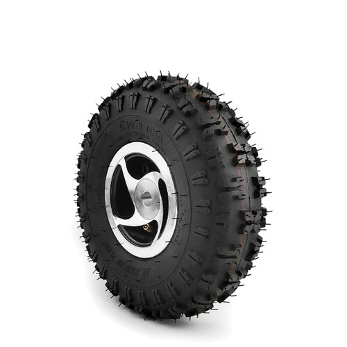 4.10-4 Pneumatic Off-road Tire 10 Inch Wheel 17mm Axle Hole For DIY Wheelchair Motor Lawnmower Trolley Cart (10 Inch Wheel)