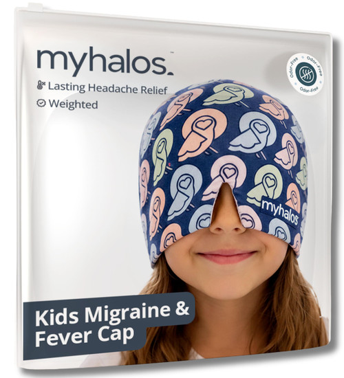 MyHalos® Kids Migraine & Headache Relief Cap, Cooling Gel Ice Pack