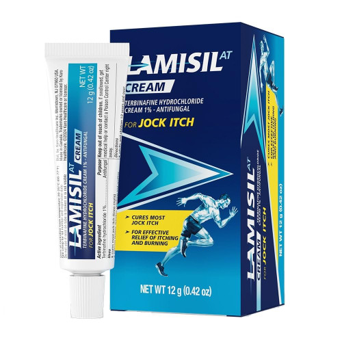 Lamisil Jock Itch Antifungal Cream, 1 Week Treatment, Terbinafine, 0.42 Oz