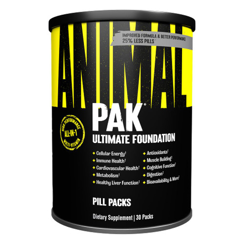 Animal Pak Multivitamin Supplement for Men & Women | 30 All-in-1 Pill Packs