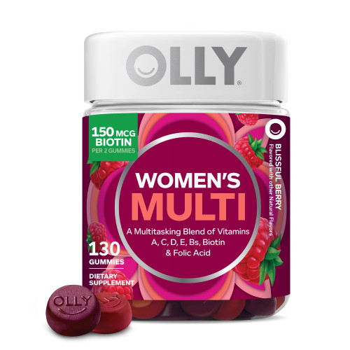 OLLY Women's Multivitamin, Supports Overall Wellness,* Biotin - 130 Count