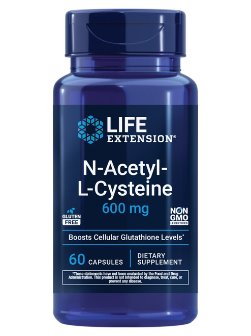 Life Extension N-Acetyl-L-Cysteine (NAC), 600 mg, 60 Capsules