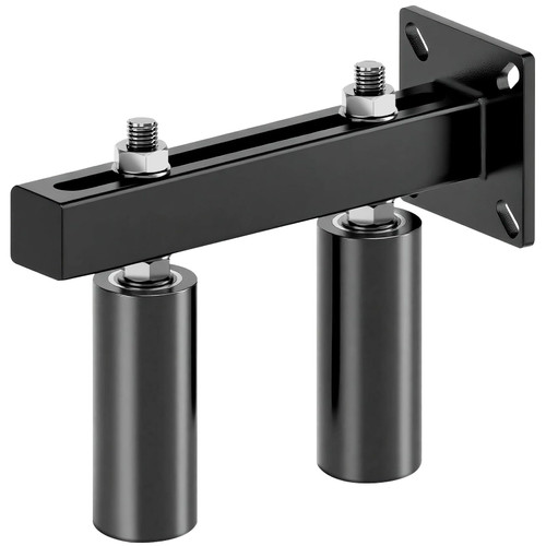 GLIMOVA 6" Slide Gate Guide Roller | Range 5.5in | Adjustable UHMW Hard Nylon Guider | Black 1.0