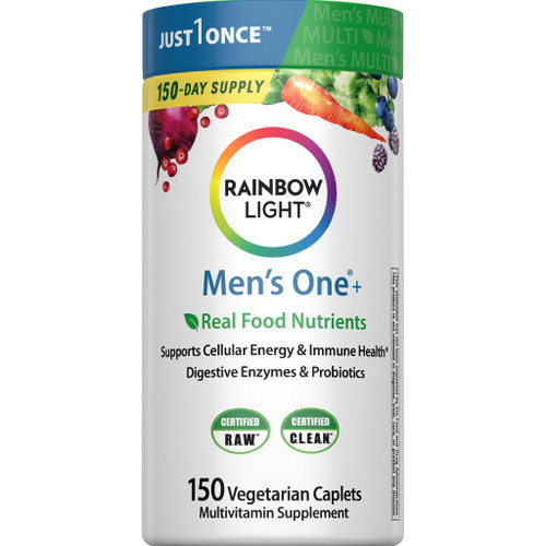 Rainbow Light Mens Multivitamin One + | 150 Caplets