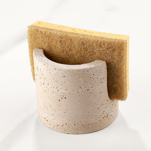 MISTOD Natural Marble Sponge Holder for Kitchen Sink