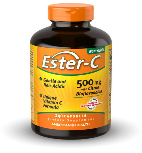 American Health Ester-C w/Citrus Bioflavonoids Capsules, 500mg, 240ct