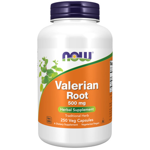 NOW Supplements, Valerian Root (Valeriana officinalis) 500 mg, 250 Veg Caps