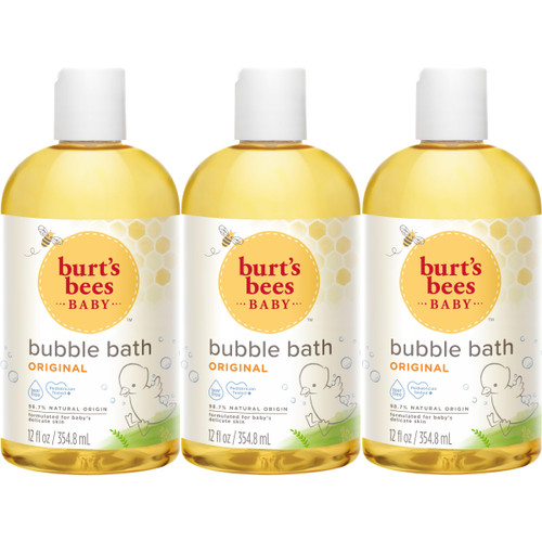 Burt's Bees Baby Bubble Bath, Original Scent, Tear Free Baby Wash for Delicate Skin, 98% Natural Origin, 12 Fl Oz (Pack of 3)